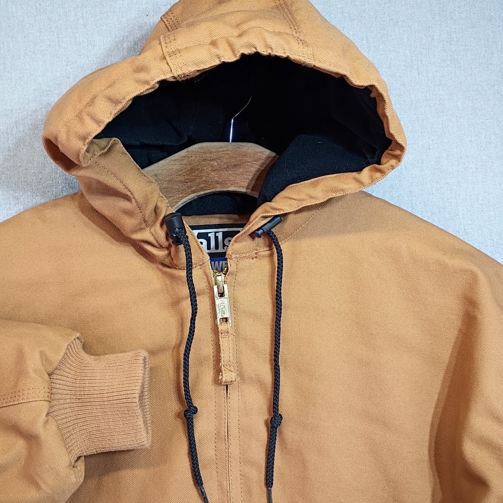 Walls Mens XXL Canvas Work Jacket Brown Duck Workwear Barn Utility Insulated